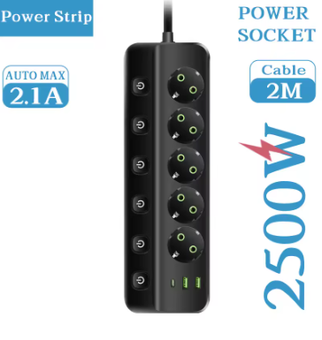 Power Strip with USB Ports