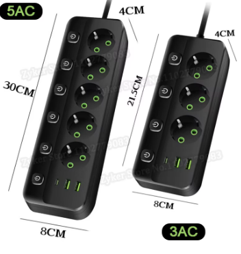 Power Strip with USB Ports